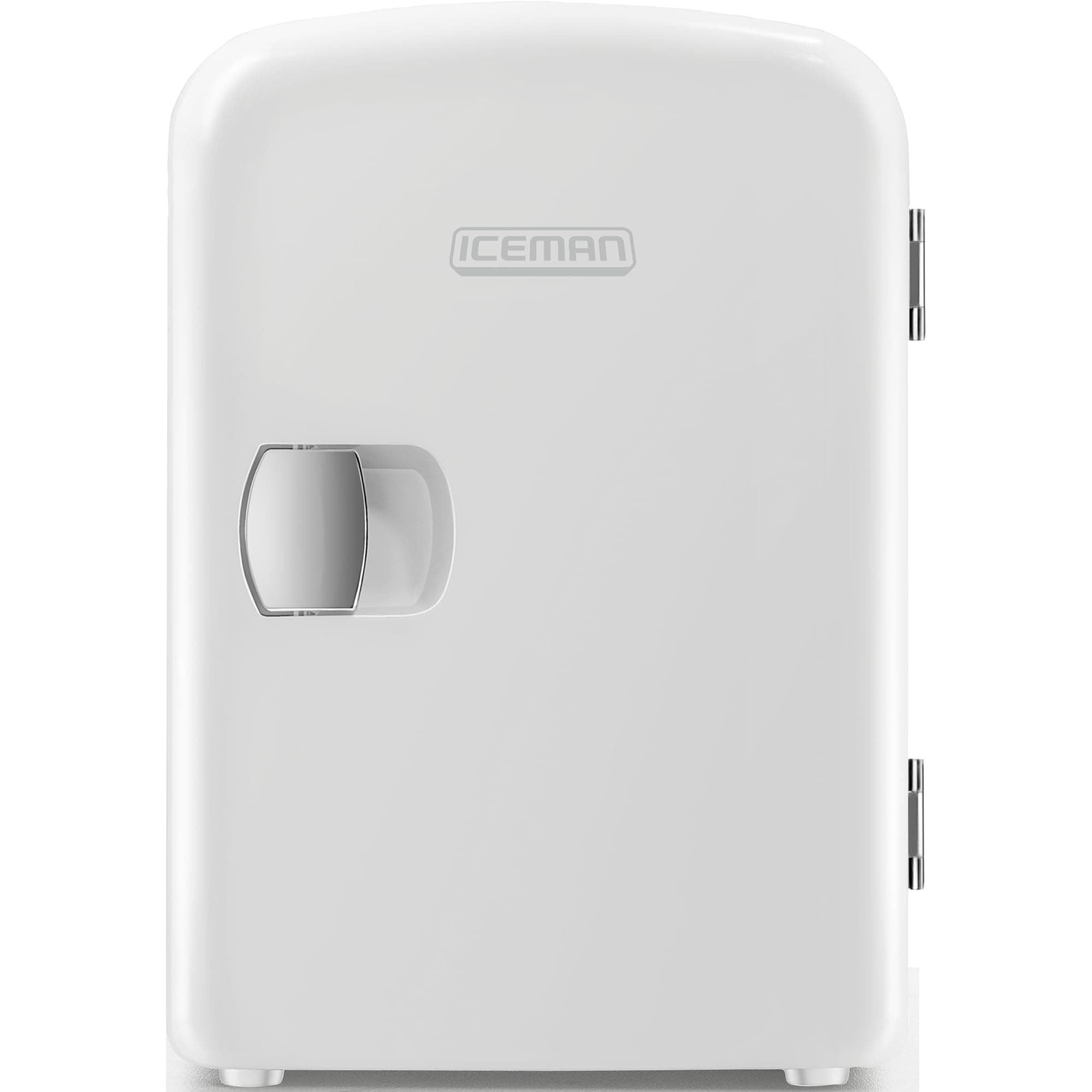 Iceman Mini Portable White Personal Fridge Cools Or Heats & Provides Compact Storage For Skincare, Snacks, Or 6 12oz Cans W/ A Lightweight 4-liter Capacity To Take On The Go
