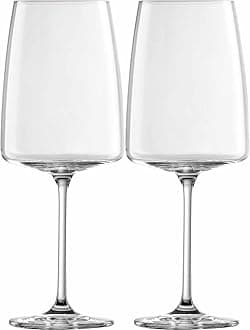 Zwiesel Glas Wine Glass Powerful & Spicy Vivid Senses (Set of 2), Filigree Wine Glasses, Dishwasher Safe Tritan® Crystal Glasses, Made in Germany (Item No. 122429)
