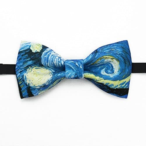 Men's Bow Tie Van Gogh Starry Night Pattern