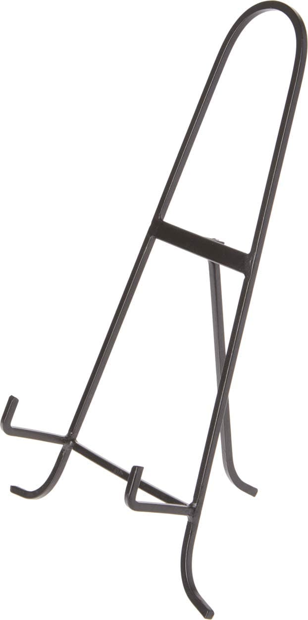 Bard's Black Wrought Iron Easel, 15" H x 9.25" W x 6.5" D