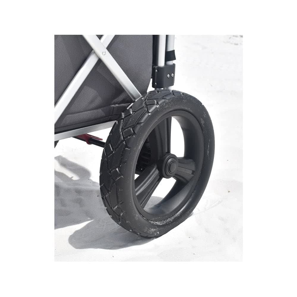 Keenz Heavy Duty All Terrain Wheel Set Kit with Axel for 7S Toddler Stroller Wagons to Travel on Snow, Dirt, Gravel, and Uneven Terrains, Black