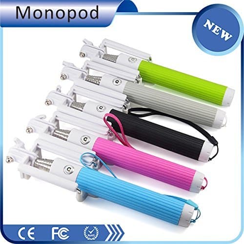 Selfie Stick,Premium Quality Wireless Mini Foldable Bluetooth Monopods for ios and Android from Xtreme Accessories,pocket Size with Built-in Bluetooth with Free Waterproof Storage Pouch Bag,take a Shot Anytime Anywhere with Our Selfie Sticks (Blue)