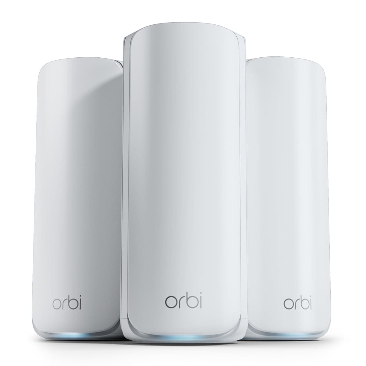 - NETGEAR Orbi 770 Series Tri-Band WiFi 7 Mesh Network System (RBE773) - Router + 2 Satellite Extenders, Security Features, Up to 11Gbps, Covers up to 8,000 sq. ft., 100 Devices, 2.5 Gig Internet Port
