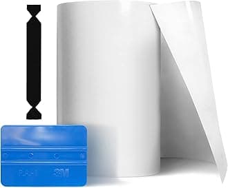 VViViD Clear Paint Protection Bulk Vinyl Wrap Film 12" x 120" Including 3M Squeegee and Black Felt Applicator