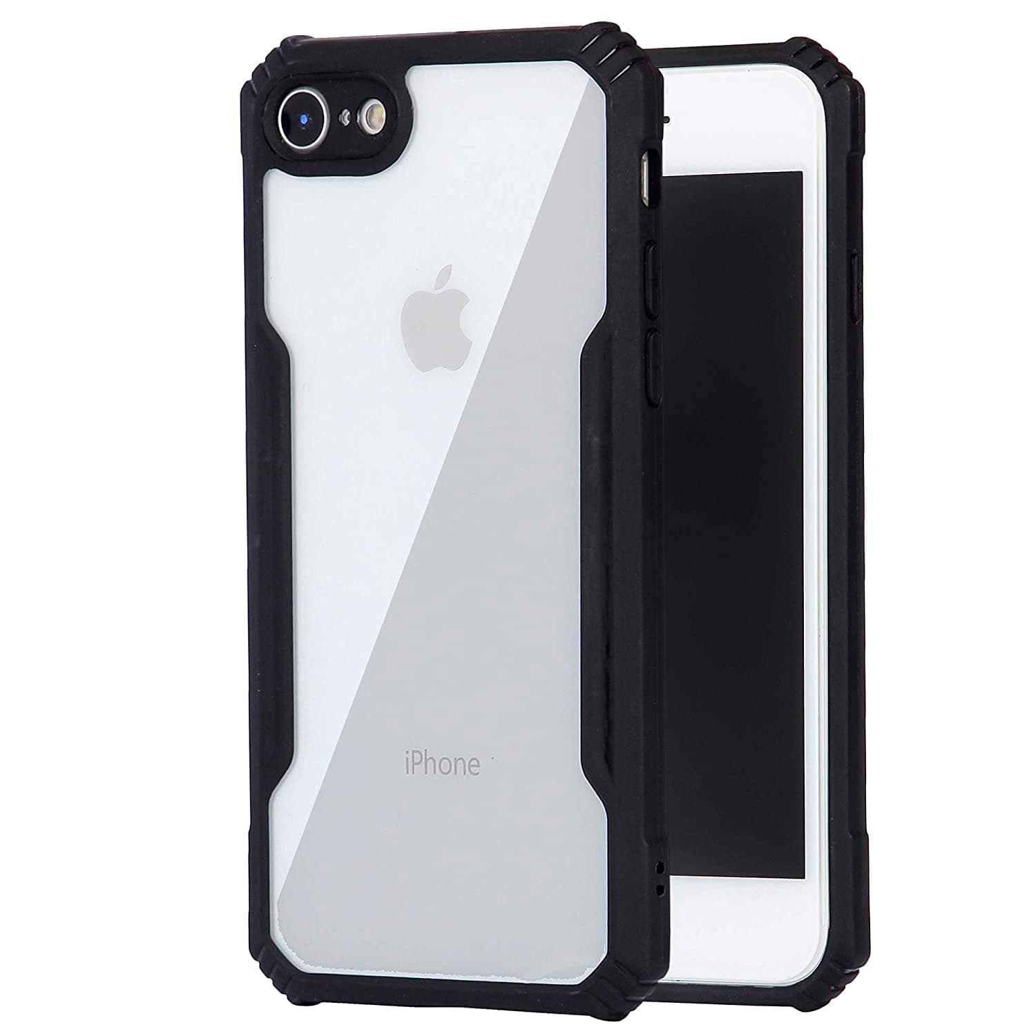 Plus 360 Degree Protection Black Border Back Cover for iPhone 6 - Black