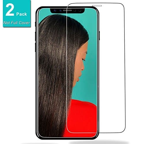 iPhone X Screen Protector, [2 Pack] Villstar HD Tempered Glass Screen Protector Film for Apple iPhone X/10,[2.5D Edge Not Full][Case Friendly][Anti Scratch][Easy Install] for iPhone X Screen Protector