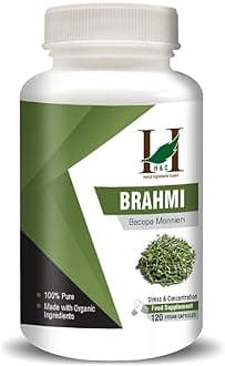H&C Herbal Ingredients Expert Brahmi/Bacopa Monnieri Capsules (120 Capsules)- Dietary Supplements
