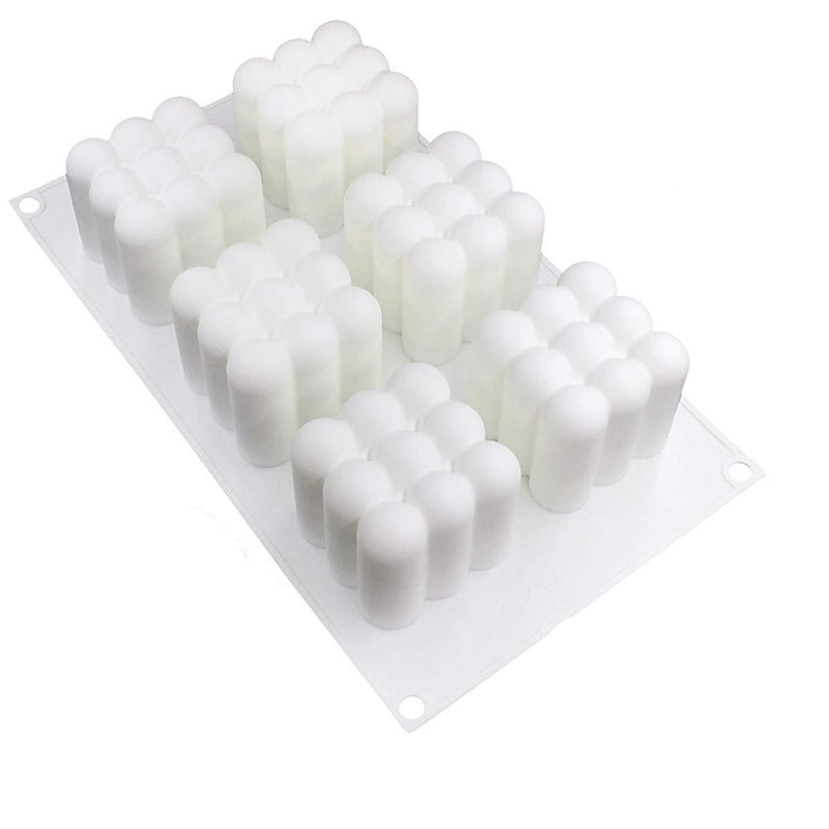 1PC Baking White Square Silicone 3D Magic cube Bubble Mold Mousse Cake Mould Dessert Chocolate Decorating Tools