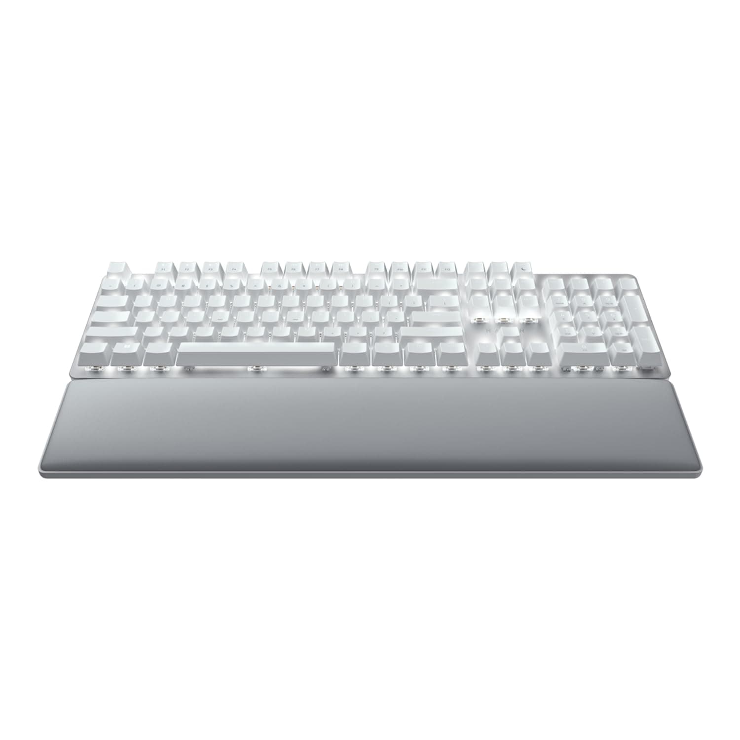 Razer Pro Type Ultra - Wireless Mechanical Keyboard for Maximum Productivity (Yellow Silent and Linear Keyboard Switches, Leatherette Wrist Rest, Multi-Device Dongle, Bluetooth) UK Layout | White