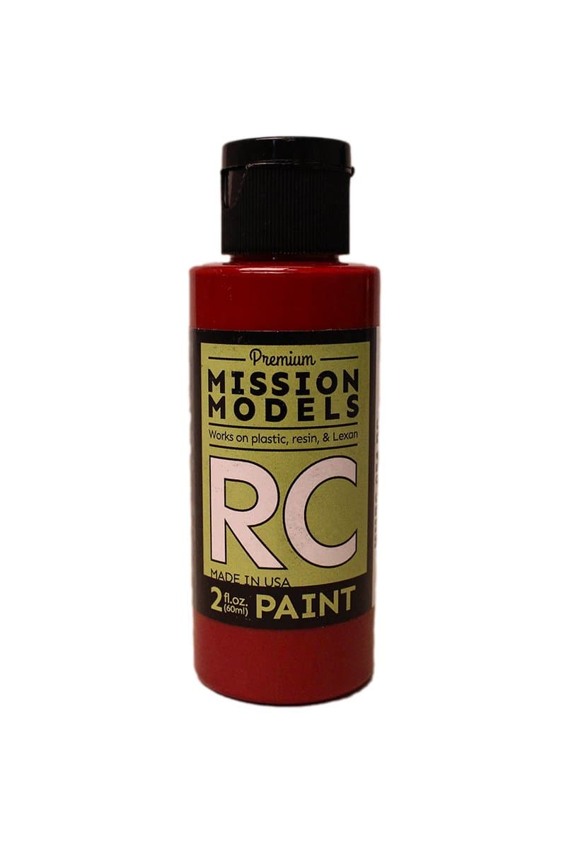 Mission Models MMRC-054 Water-Based RC Paint, 2 oz Bottle, Translucent Red