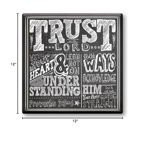 Trust, Stretched Canvas Art 12x12