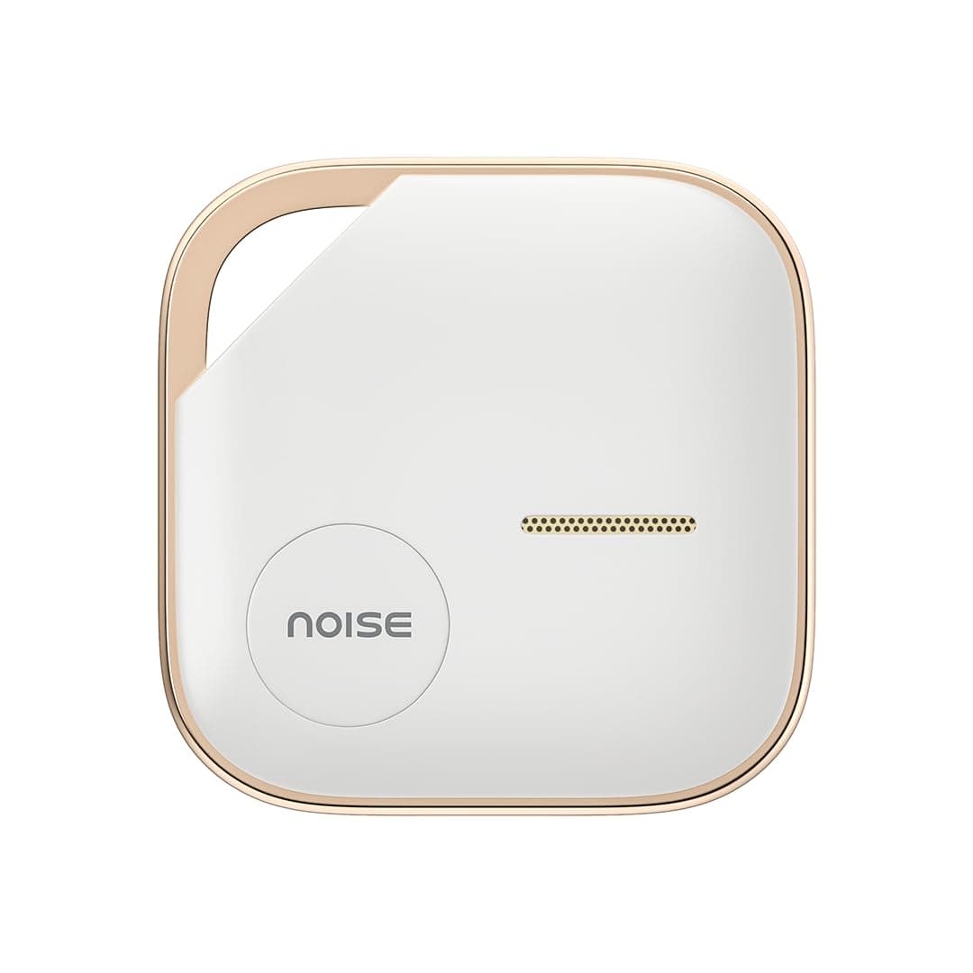 Noise Tag 1: India's 1st Tracker Compatible with Android Google Find My Device & Apple Find My Network, 90dB Ring Volume, 30M Outdoor Range, 1 Year Battery, Tracking for Keys, Wallets & More (Ivory)