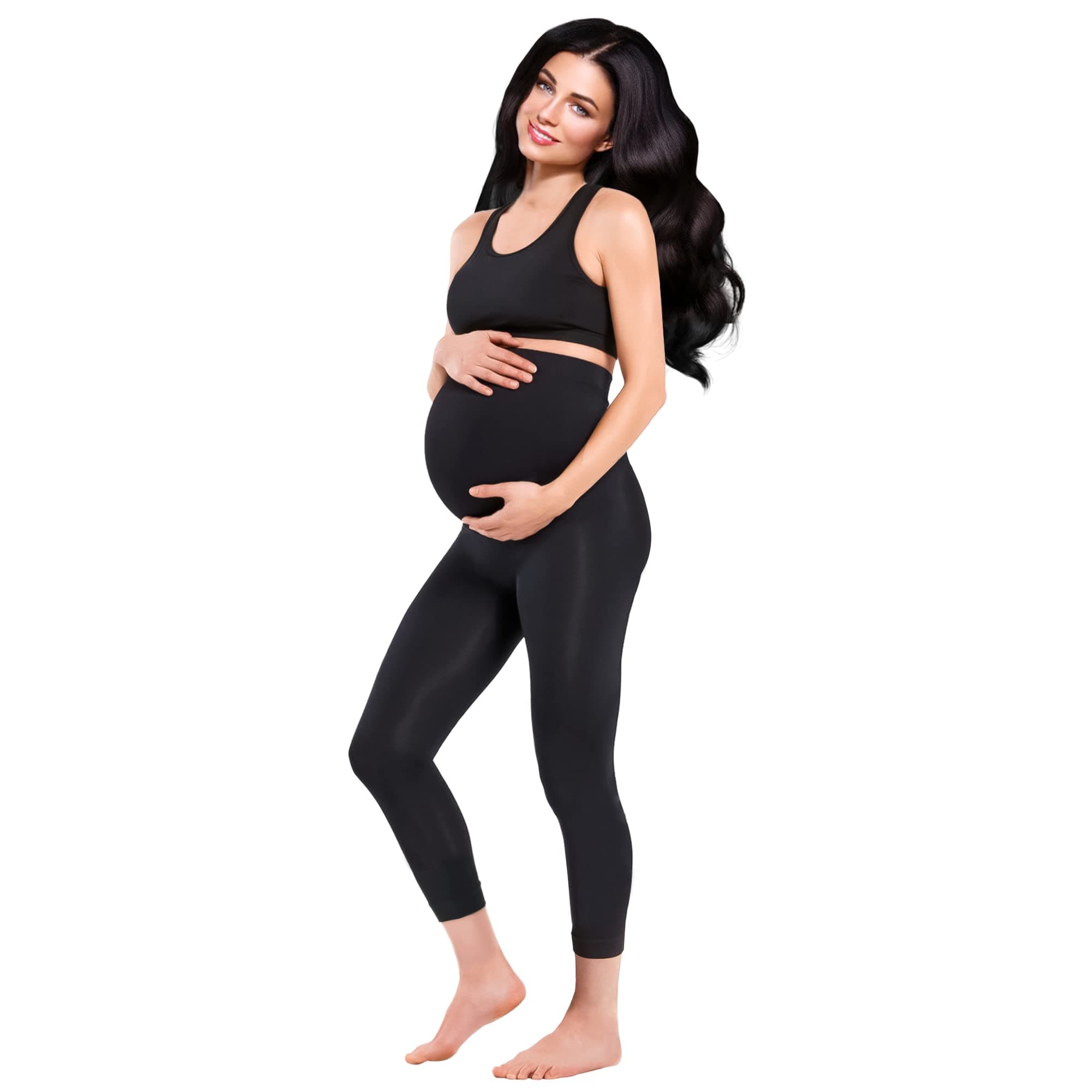 Terramed Just Think Comfort Maternity Leggings Maternity Belly Support Compression Leggings Pregnancy Clothes Over The Belly