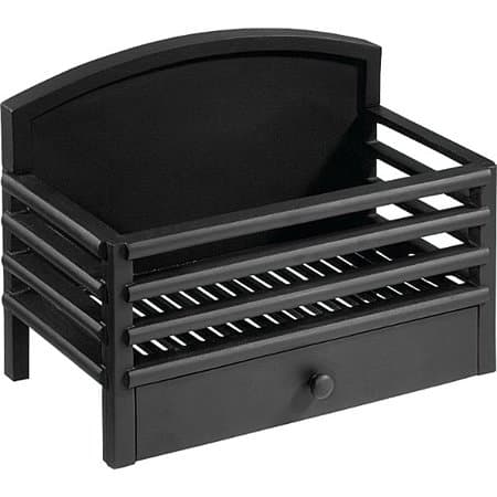 MATRIX FIRE BASKET GRATE / FIREPLACE LOG BURNER /MATT BLACK