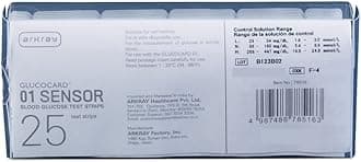 Arkray Glucocard 01 Mini - 25 Strips ALU Pack | Individually Packed | Made in India with Advanced Japanese Healthcare Technology