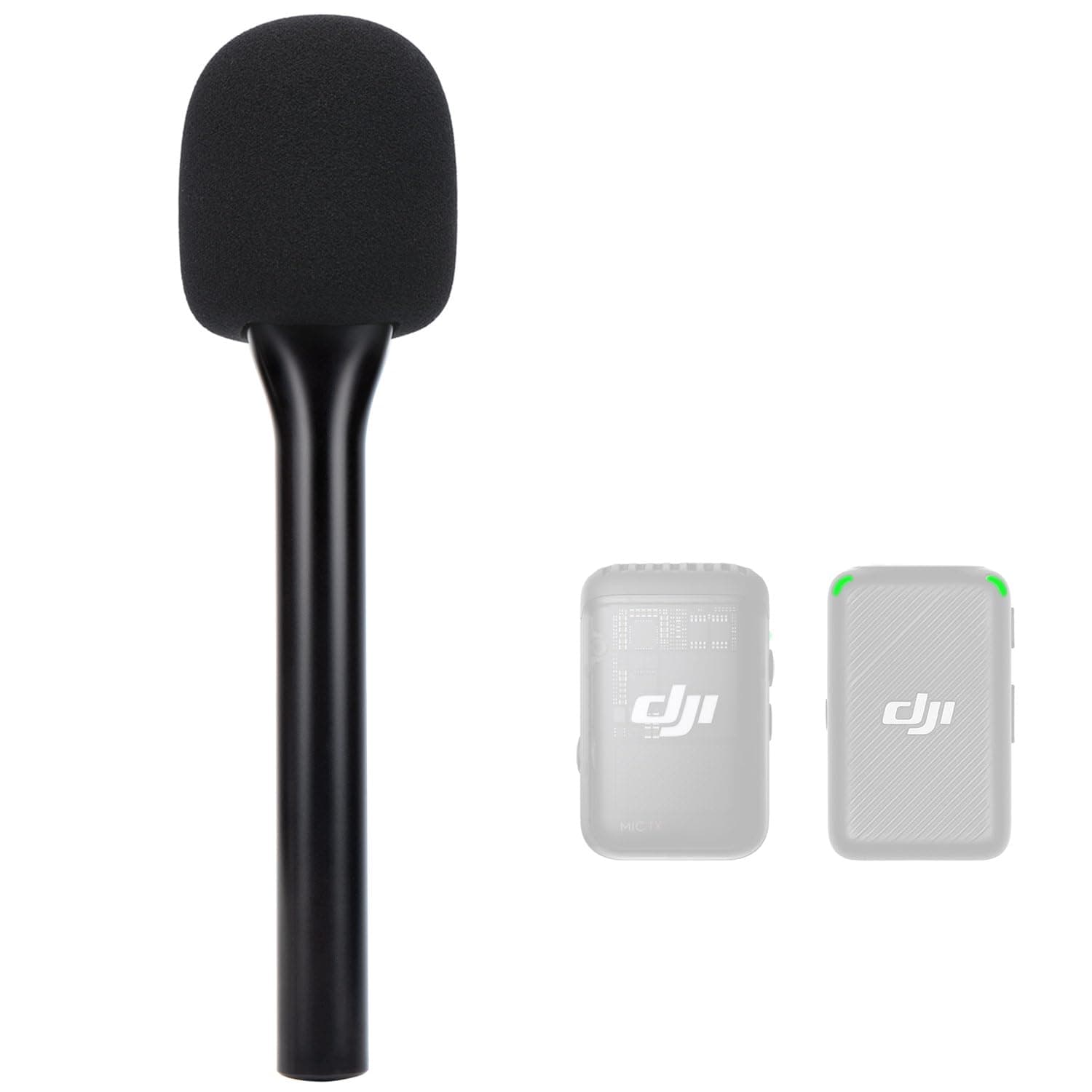 SUNMON Handheld Wireless Mic Stand for DJI Mic, Holder for DJI Mic 2, DJI Microphone Interview Handheld Mount Adapter for DJI Mic1/ 2
