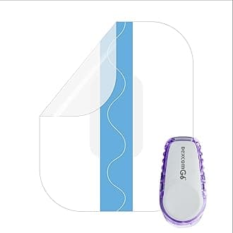 Dexcom G6 Adhesive Patches Full Coverage (50-Pack Waterproof & Sweatproof Adhesive- Sensor is NOT Included.Tape and Bandage, Adhesive (for dexcom g6, 50 Pcs)