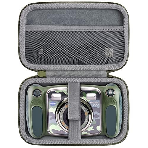 Hard Case Replacement for VTech Kidizoom Duo/Duo DX/Duo Deluxe/Twist/Pix/Pix Plus Selfie Camera (Green Case)