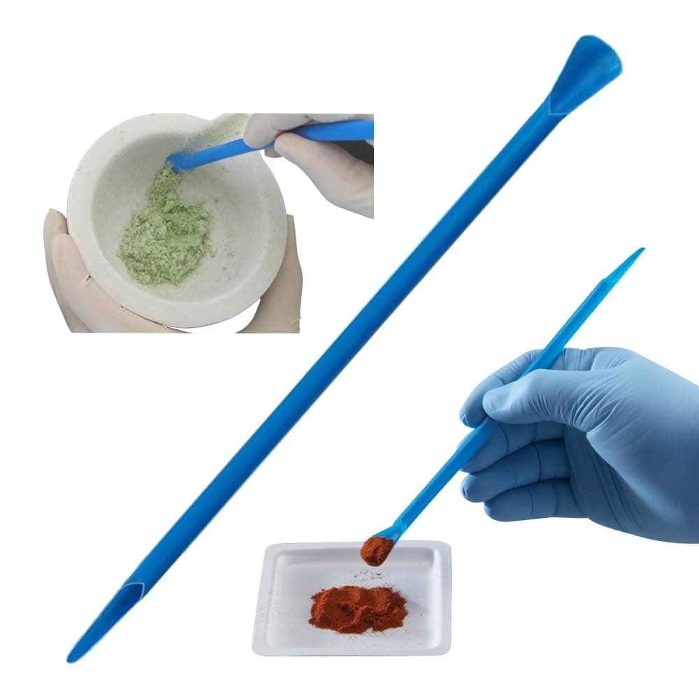 LevGo 17211 smartSpatula Disposable Polypropylene Laboratory Spatula, 210 mm (Pack of 300) , Blue