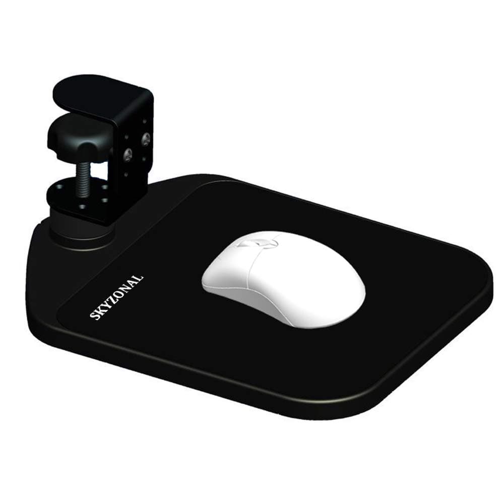 Ergonomic Mouse Platform Under Desk Ergonomic Wrister Mouse Pad (Black)