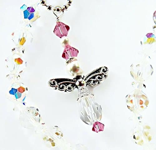 Birthstone Guardian Angel Charm