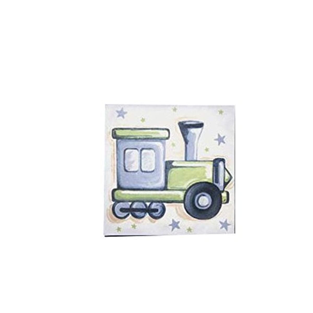 Renditions by Reesa Train and Stars Wall Art, Blue