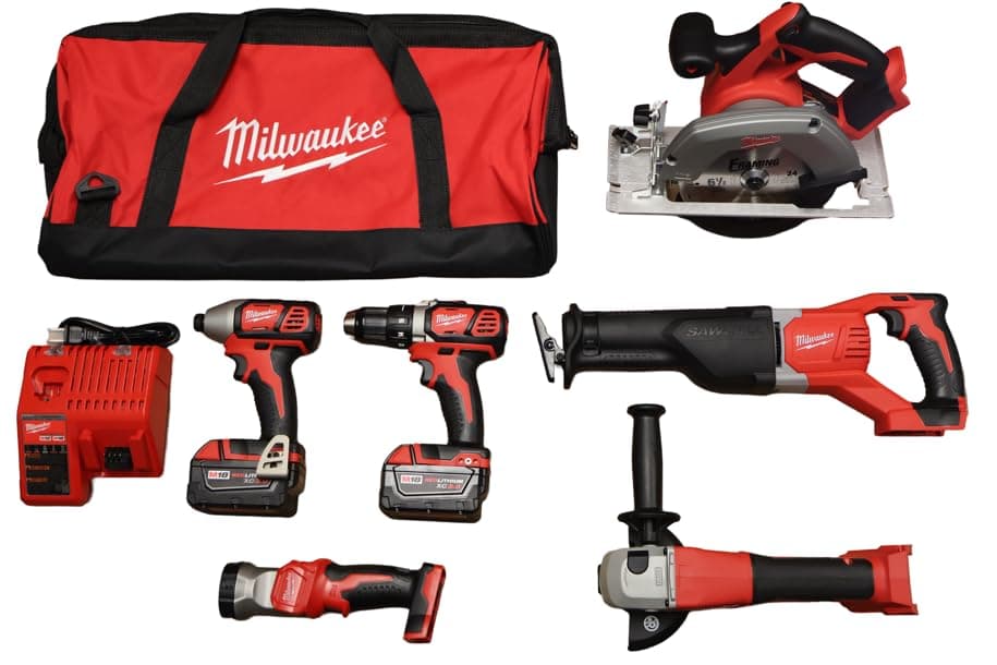 M18 6pc Cordless Lithium-Ion Tool Combo Kit (2696-26)