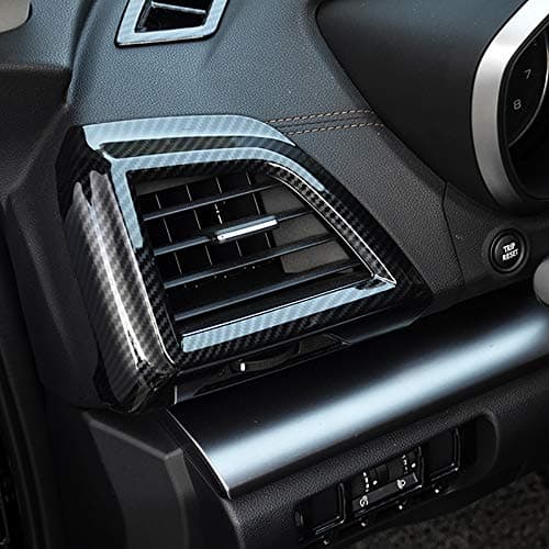 Kadore Interior Front Side Air Condition Vent Outlet Cover Trim for Subaru Crosstrek Impreza Sport Limited Premium 2018 2019 2020 2021 2022 Carbon Fiber 2-pc