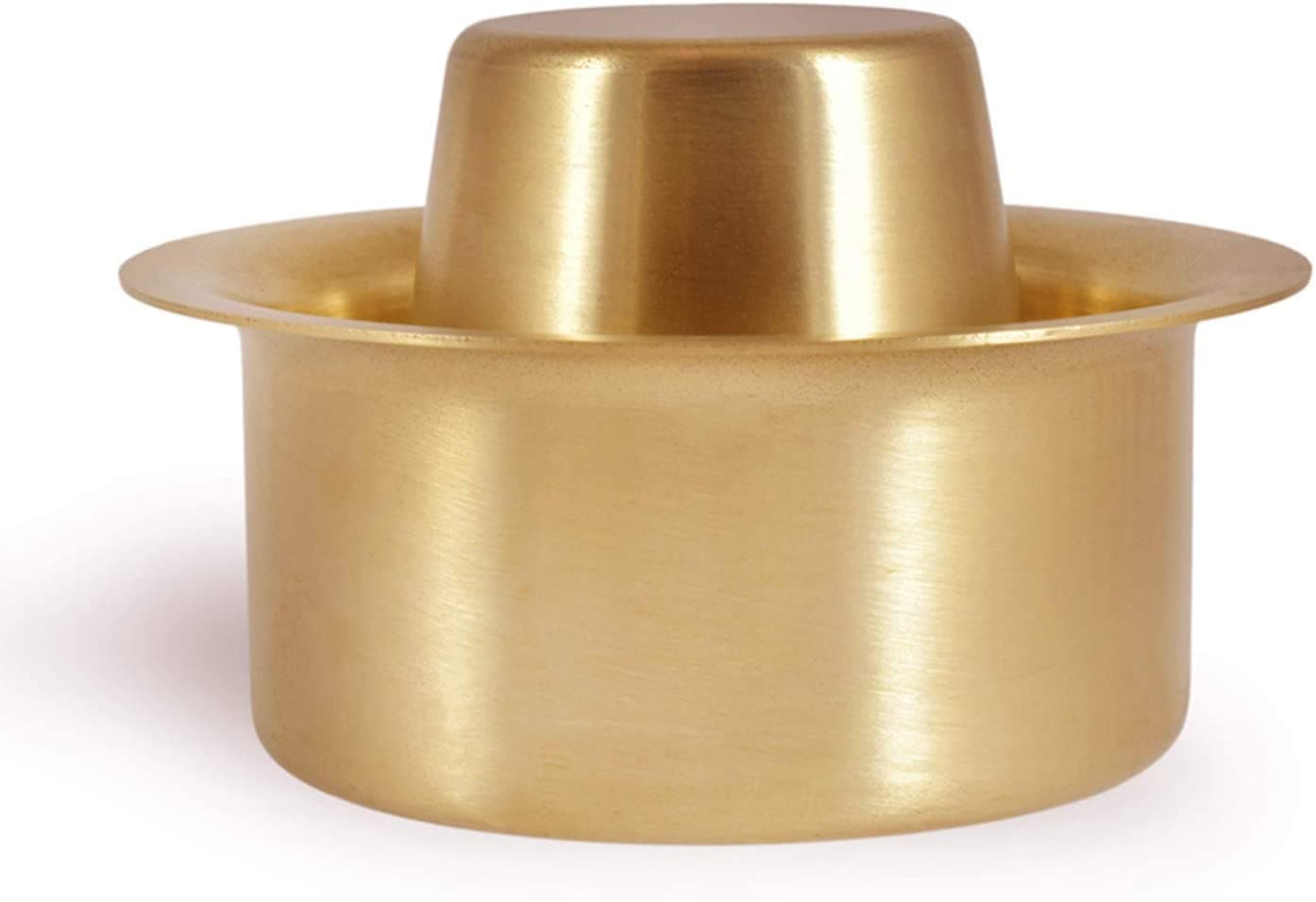 Brass Dabara Set - Plain Brushed Matte Finish - for South Indian Filter Coffee (Extra Large)