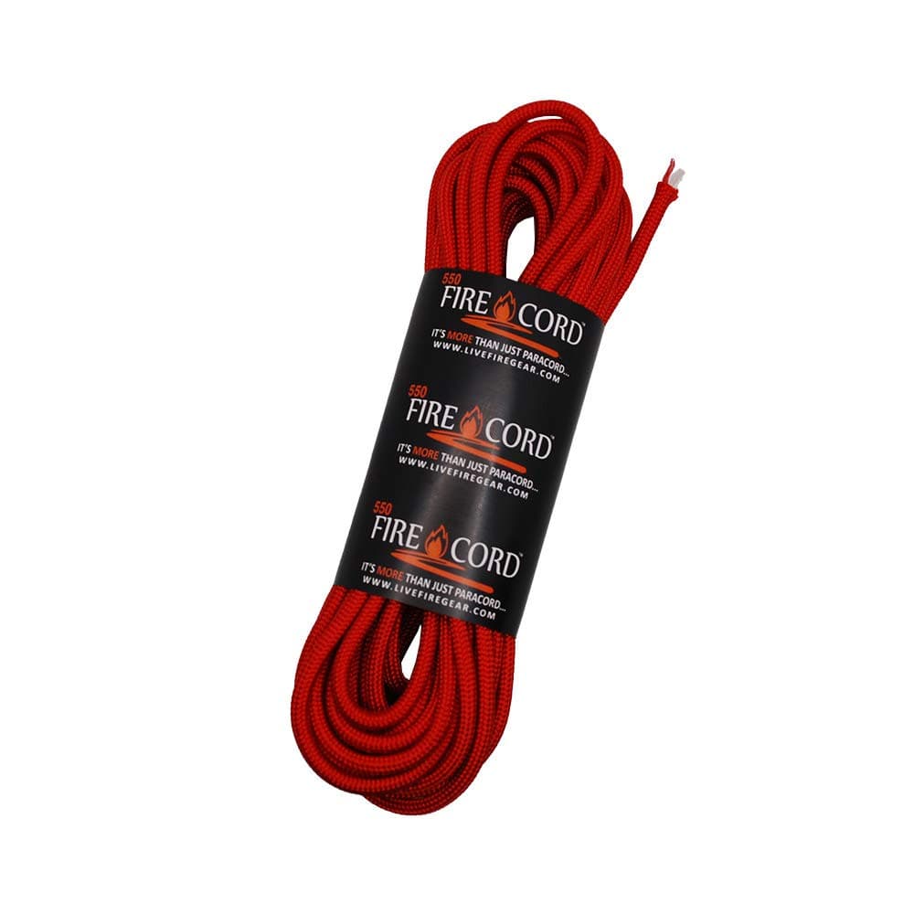 Live Fire Live Fire FireCord 25ft Solid Red