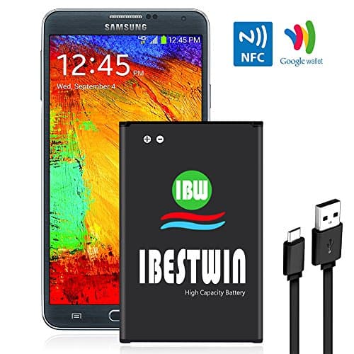 IBESTWIN Note 3 Battery 3200mAh Li-ion Replacement Battery for Samsung Galaxy Note 3 N9000, N9005 LTE, N900V(Version), N900T(T-Mobile), N900A(at&T), N900P(Sprint), N9002, SM-N900R4 [3 Year Warranty]