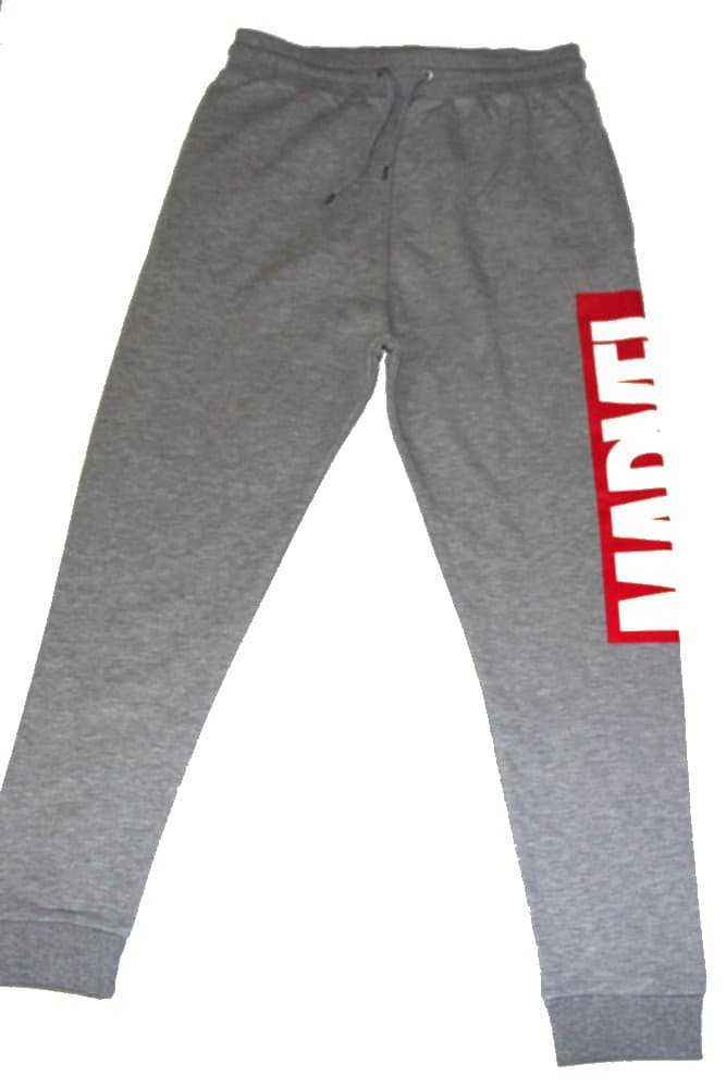 Marvel LOGO Mens Sweat pants sweatpants Size: medium By Cedar wood state