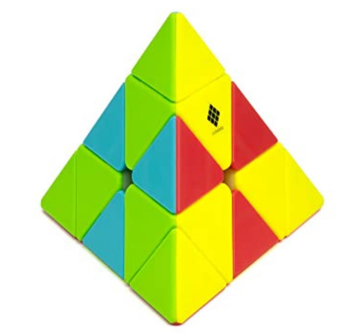 Drift Pyraminx Puzzle Speedcube | Beginner Starter Cube for Kids 3+ Year Old & Above | Triangle Pyramid Shape Stickerless 3x3 Cubes Toy | Ideal for Boys Girls Children 4 5 6+ Years & Adults