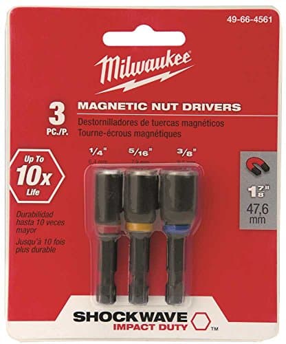 Milwaukee Magnetic Tip Hex Nut Driver Set-Mfg# 49-66-4561 - Sold As 3 Units