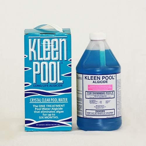 KLEEN POOL Algaecide for Swimming Pool, Algae Remover for Above Ground Pools, spas and hot tubs, Green Algae Killer for inground Pool, Green to Blue Pool Treatment,128 oz algicida para Piscina