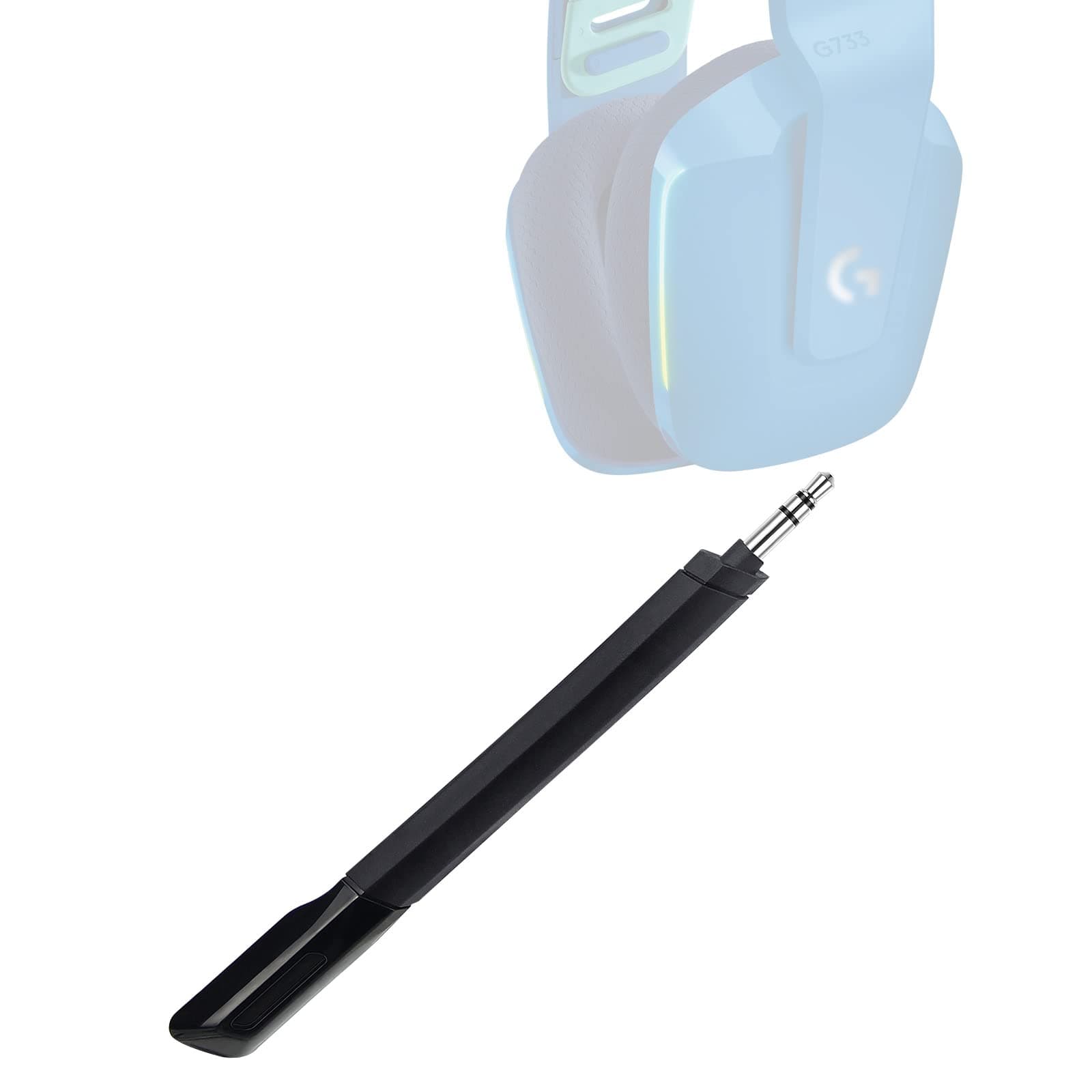 weishan G733 Mic Replacement for Logitech G733 Lightspeed Wireless Gaming Headset, 3.5mm Detachable Noise Cancelling Microphone for PC, Xbox One, PS4, PS5