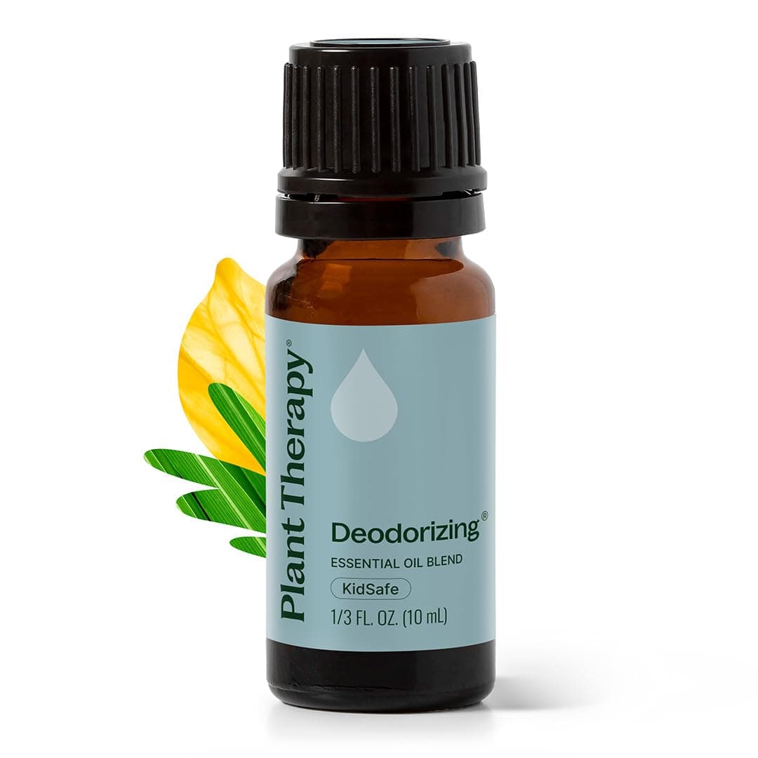 Plant Therapy Deodorizing Essential Oil Blend, 10 mL (1/3 oz), Pure Essential Oils, Undiluted, Therapeutic Grade, Ideal for Household Cleaning & Deodorizing