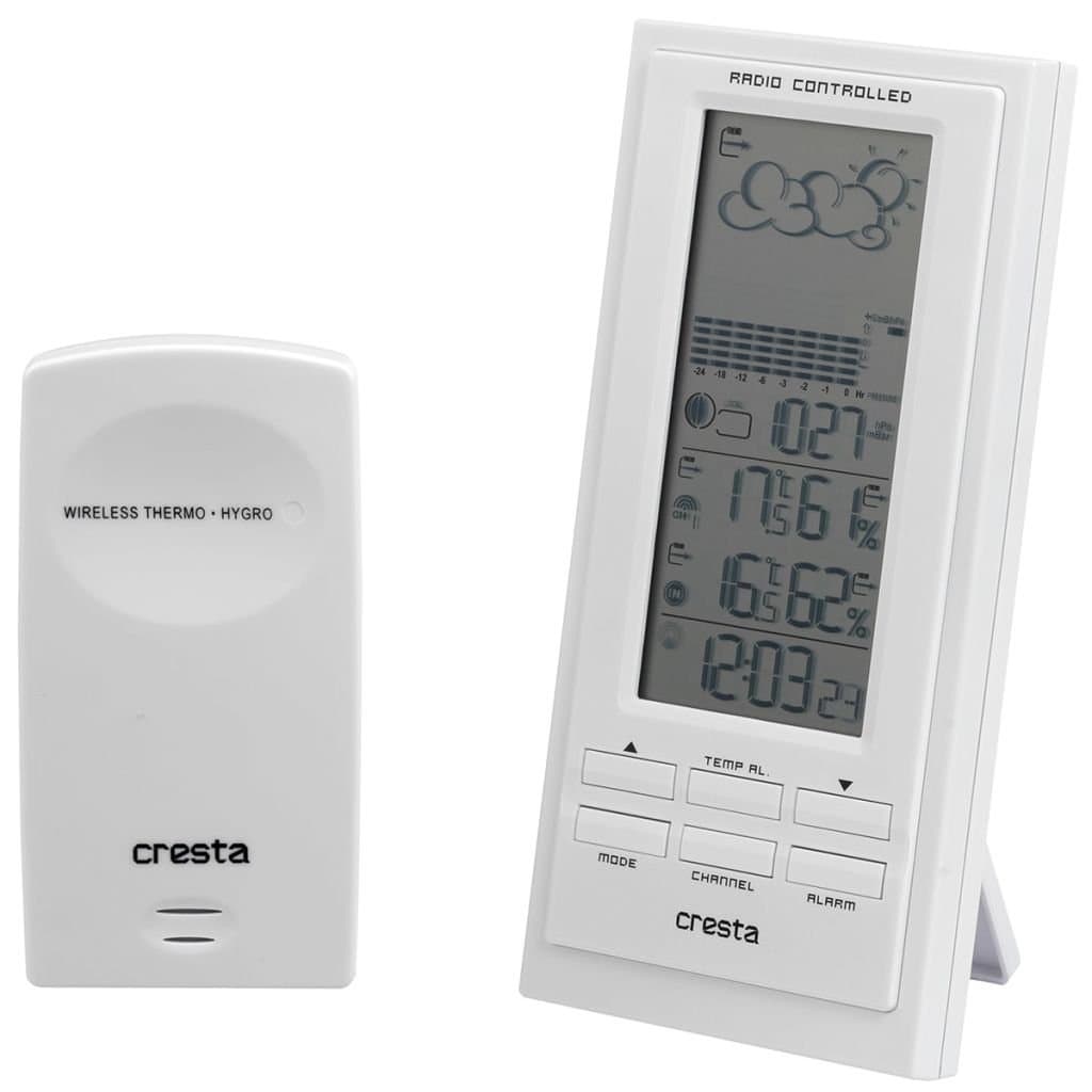 Cresta BAR500WT Draadloos Barometer Weerstation (Wit)