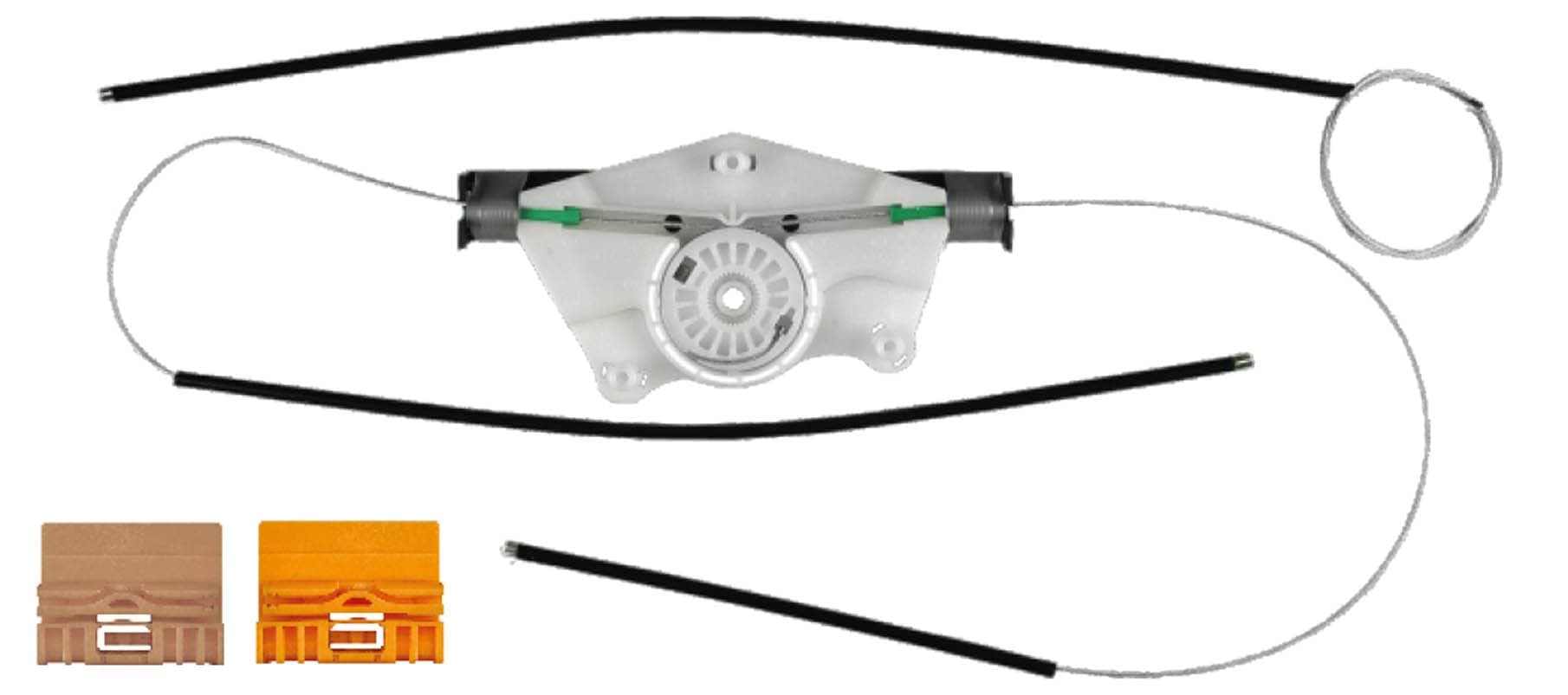 Bossmobil compatible with CAYENNE 955/957, 4/5 doors, front right, window lifter repair kit