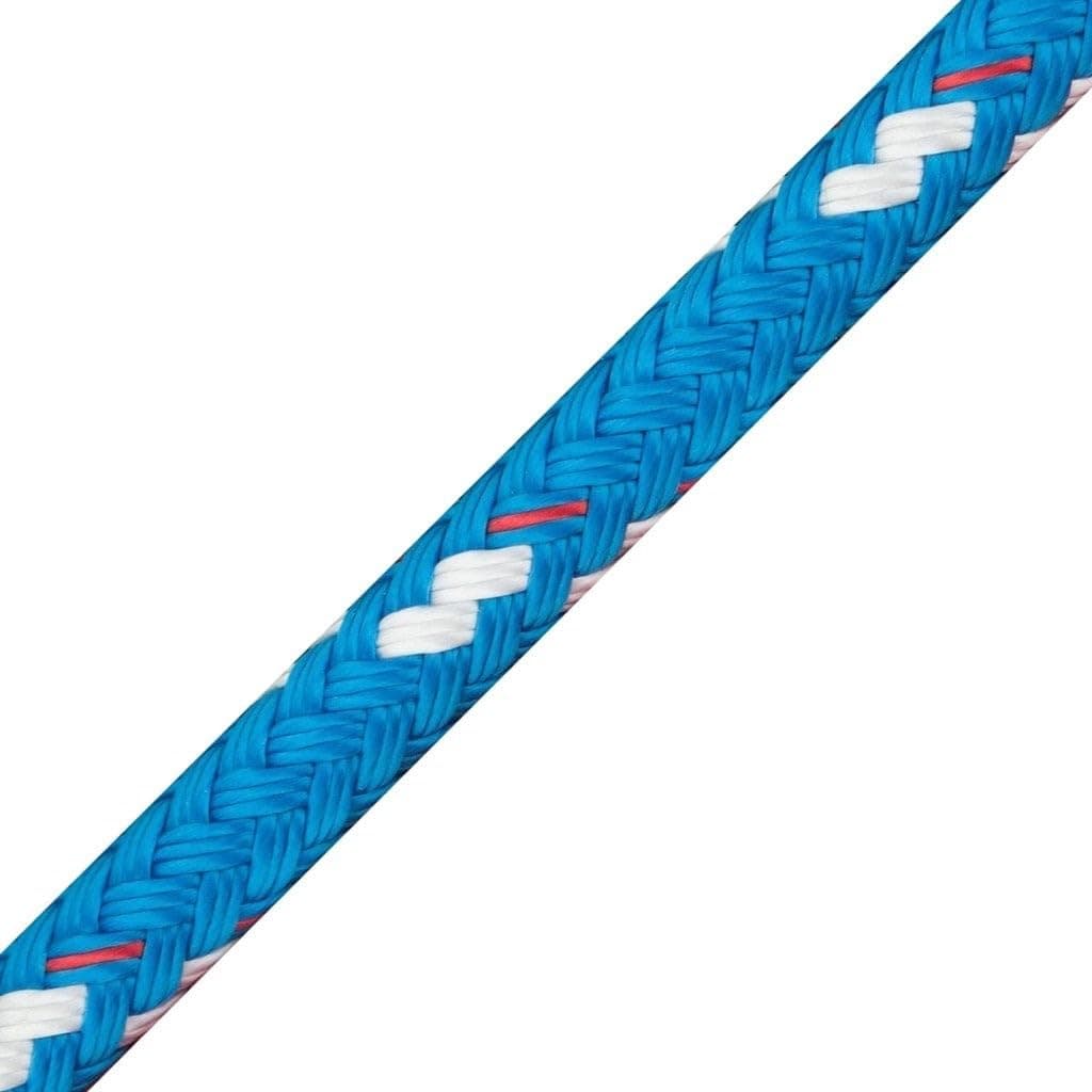 New England Ropes 1/4in (6mm) Sta-Set Solid Blue 50 Feet Long