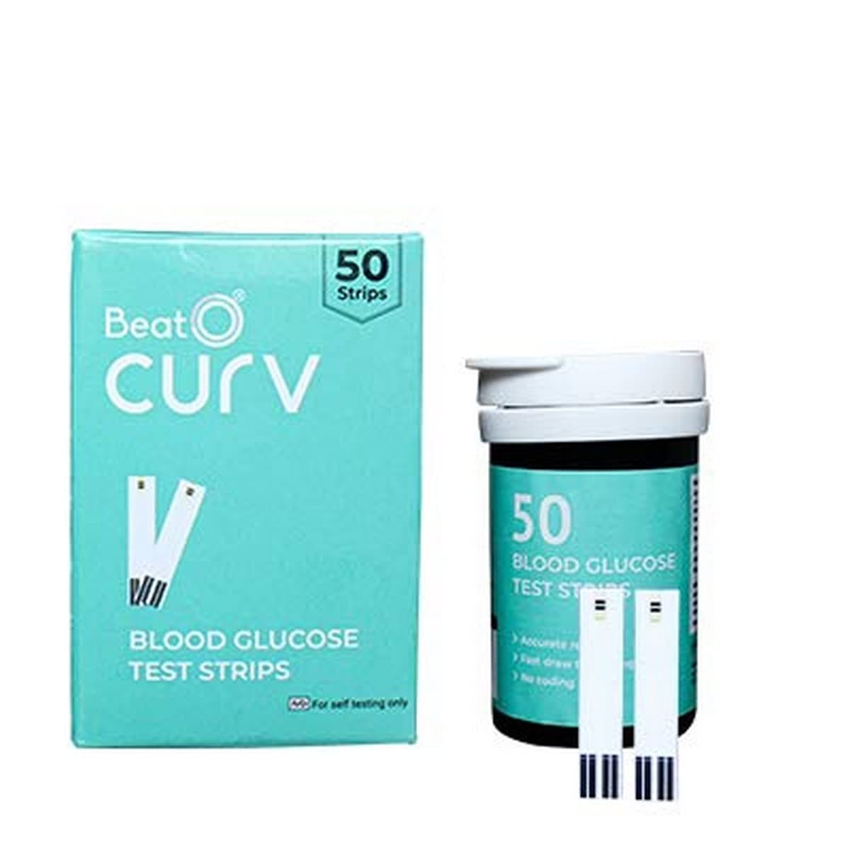 BeatO CURV - Blood Glucose 50 Test Strips