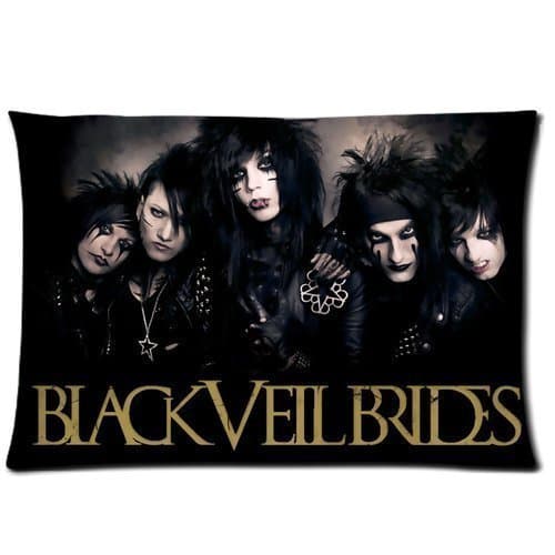 Custom Black Veil Brides theme Two Sides Printed for 20X30 inches Zippered Pillow Case Cover