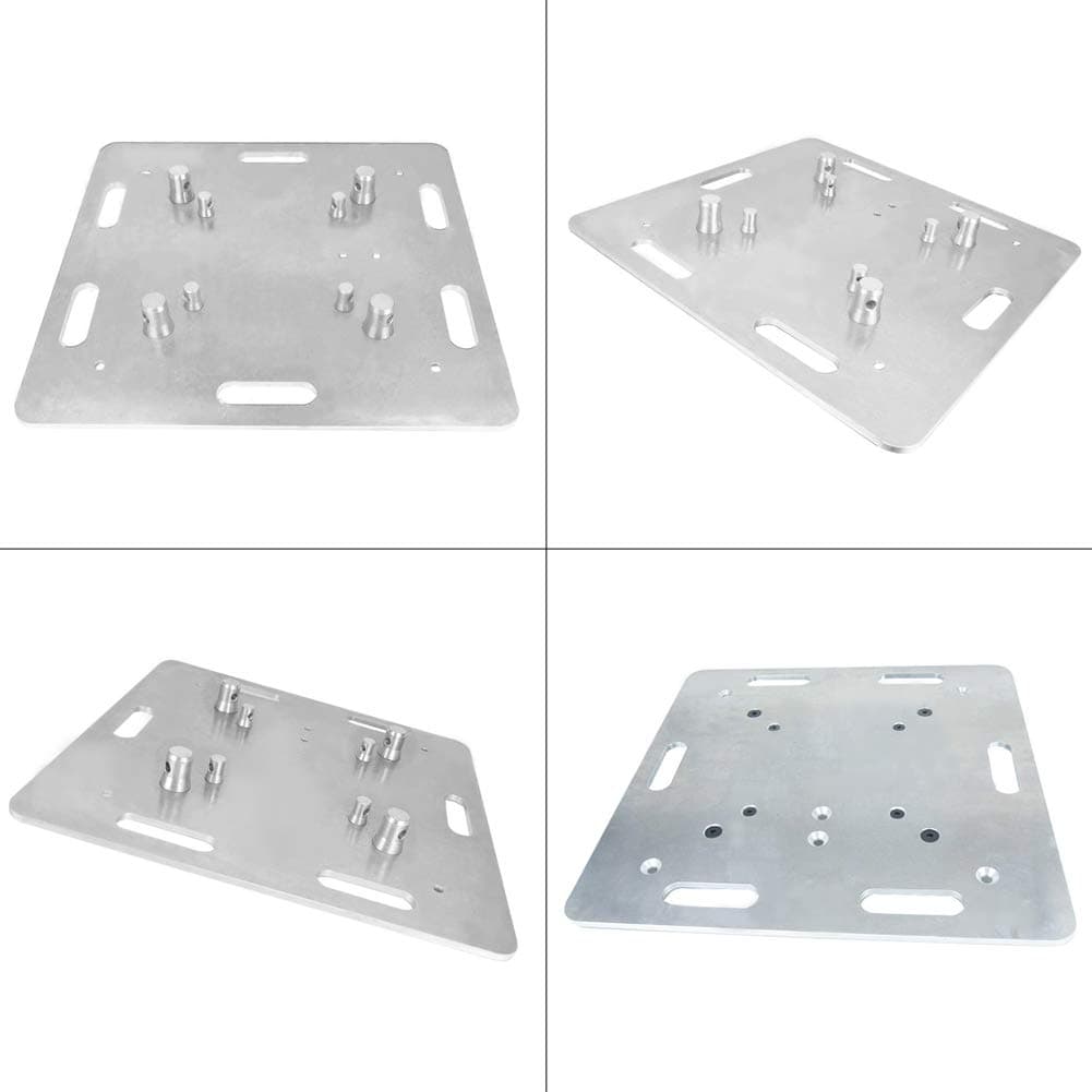 XuSha Half Conical Coupler with Clips Pins for Stage Truss Trusses Bed Plate Fit for F34 F33 (4 pcs) Including bolts (Truss base plate 20 x 20 inch)