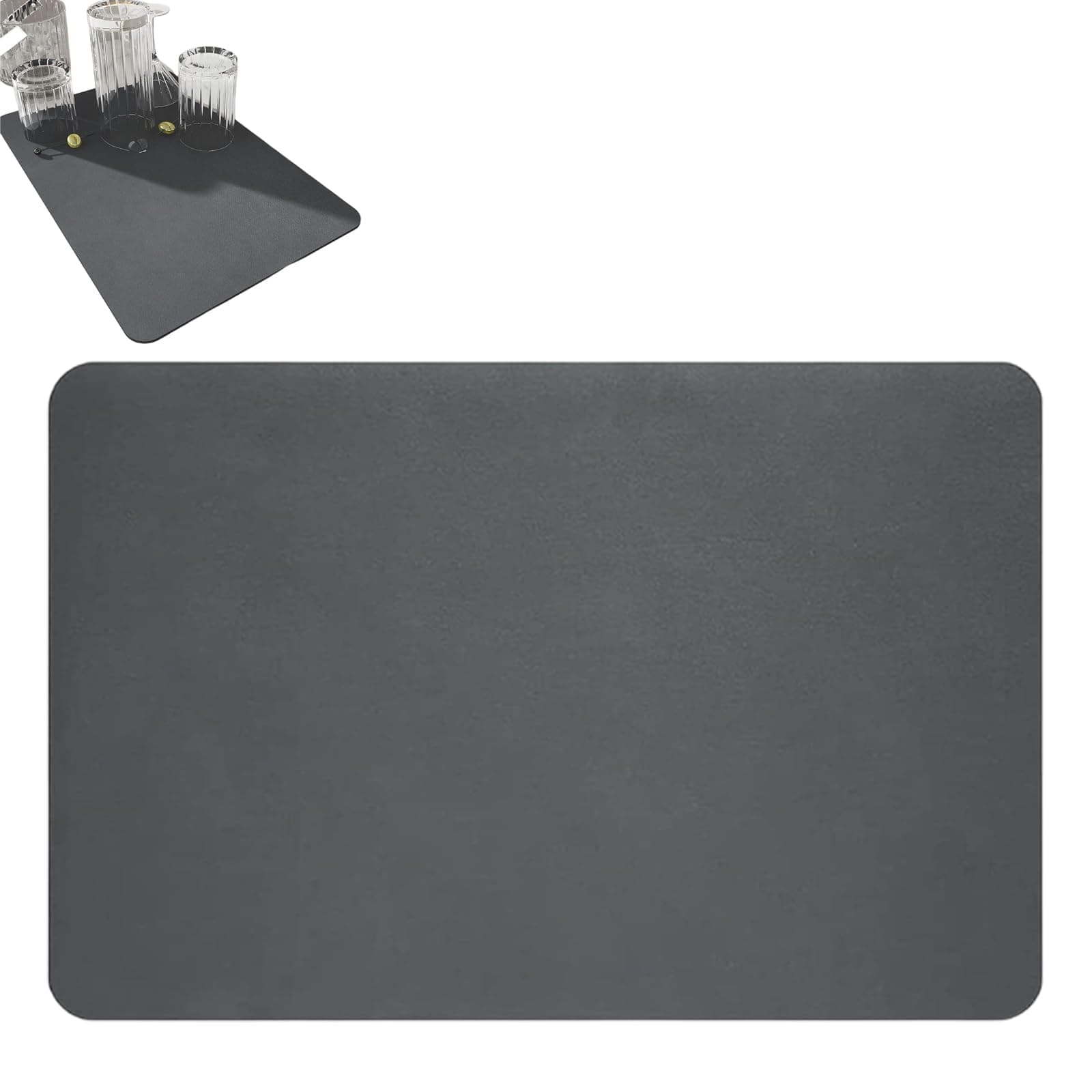 Draining Board Mats Drying Mat for Kitchen Counter Kitchen Super Absorbent Draining Mat Super Absorbent Dish Drying Mat Kitchen Dish Drying Mat Coffee Machine Mat for Kitchen Counter Worktops