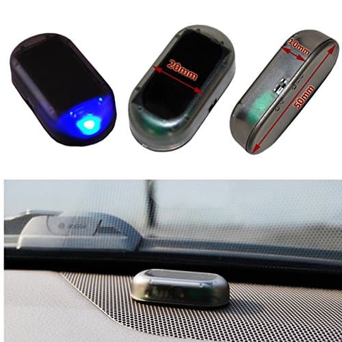 Car LED Light Blue Dummy Solar Siren Dummy Imitation Security