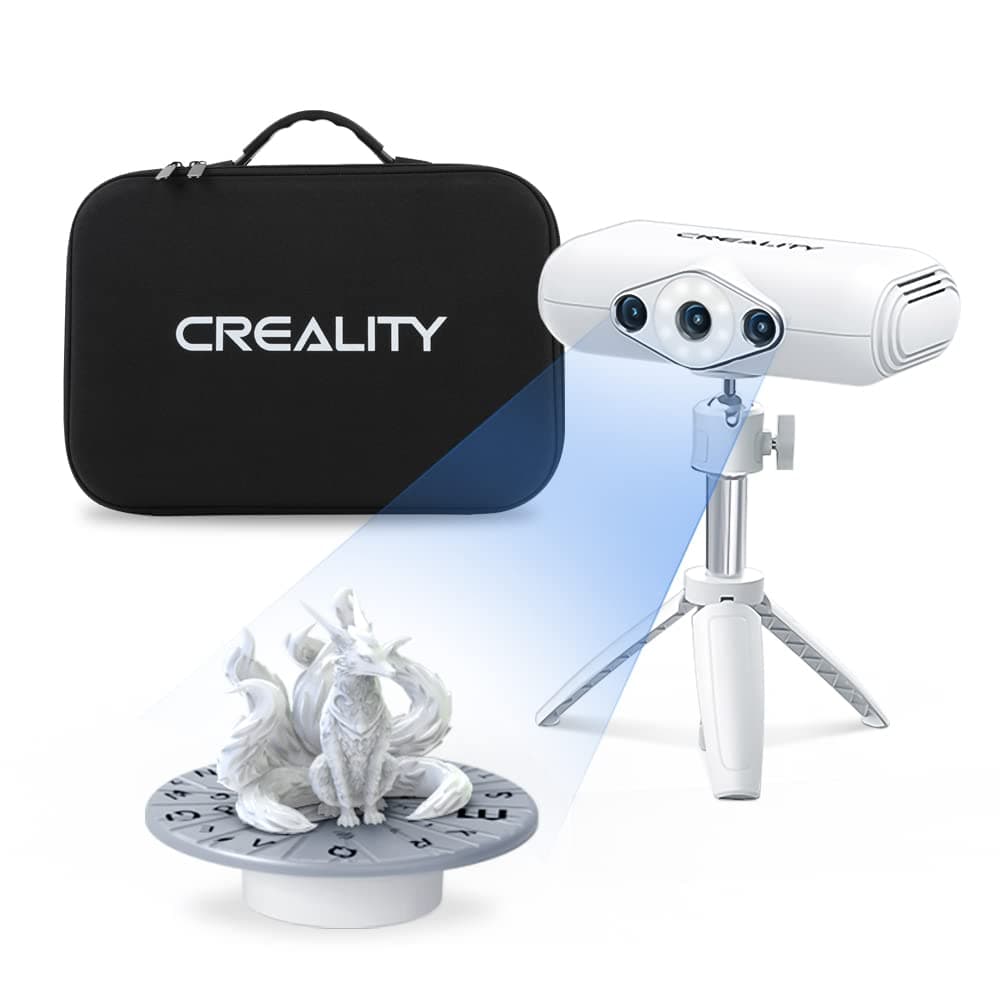 Official Creality CR Scan Lizard 3D Scanner Kit, 0.05 MM Accuracy & 10 FPS scan Speed 3D Scanner for 3D Printing & Modeling, with Handheld/Turntable Modes Automatic Multi-Pose Alignment Automatic