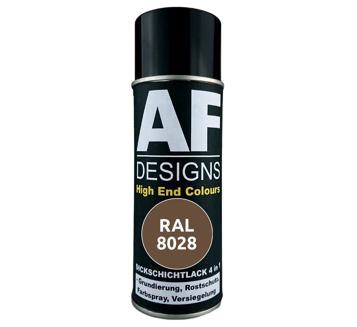 Alex Flittner Designs Rust Protection Paint 4-in-1 RAL 8028 Terrace Brown Metal Protective Paint Spray Rust Protection Paint Spray Can