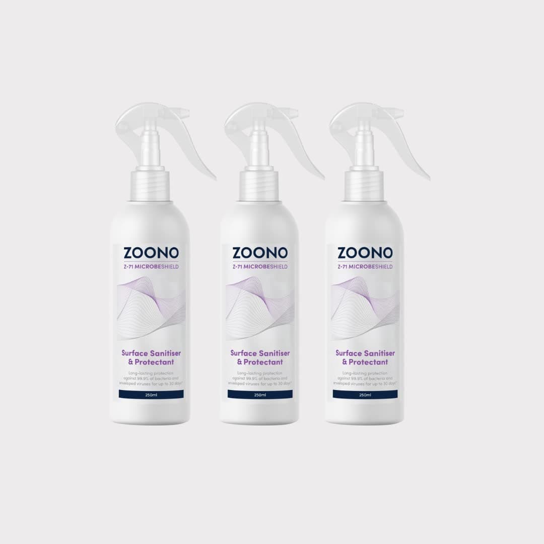ZOONO® Surface Sanitiser - 3 x 250ml - Surfaces and Touchpoints Stay Hygienic for Longer