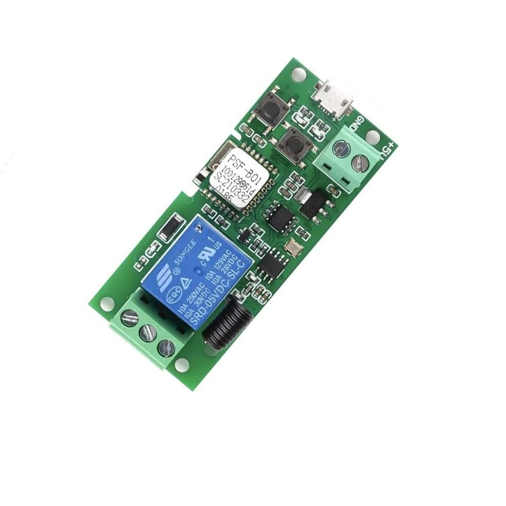 WiFi Wireless Smart Switch Relay Module for Smart Home 5V 5V/12V,Ba Applied to Access Control, Turn on PC, Garage Door (5v)