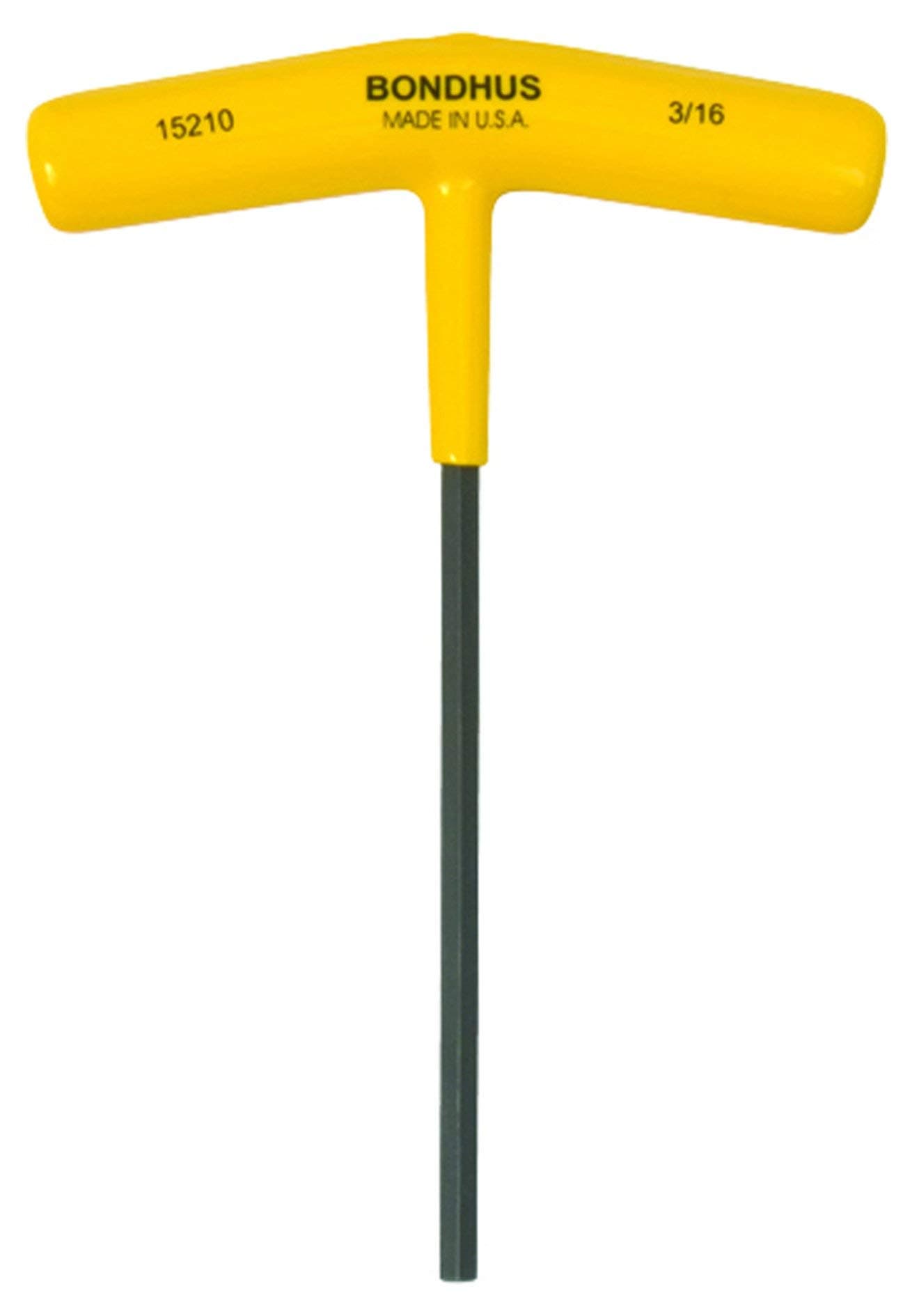 "Bondhus 15210 3/16"" Hex Tip T-Handle w/ProGuard Finish", multi, one size